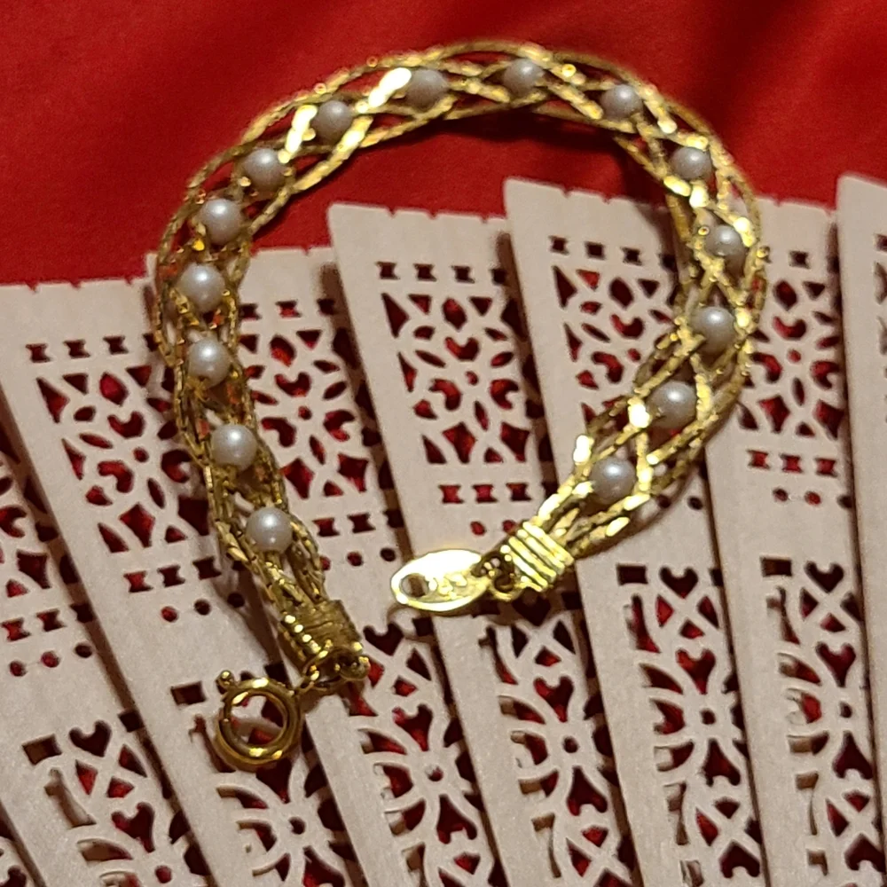 Gold Pearl Bracelet Avon